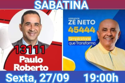 Web Tv Lapão Sabatina nesta sexta AO VIVO