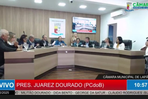 LAPÃO:  Sessão da Câmara atinge 10.000 visualizações em menos de 24 horas.